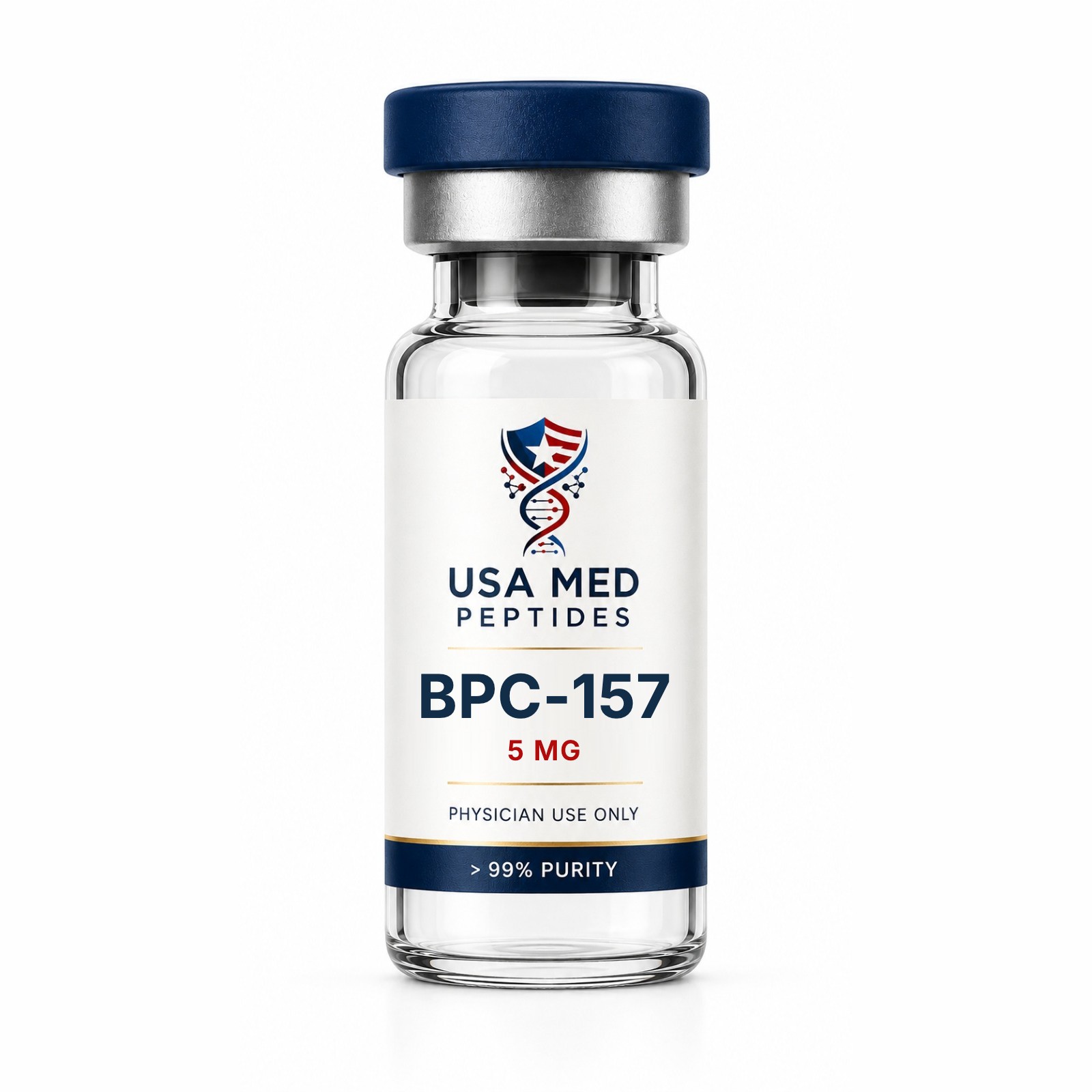 USA Med Peptides label and box with certificate of analysis